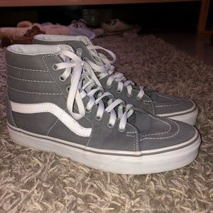 Grey Vans Sk8-Hi High Tops